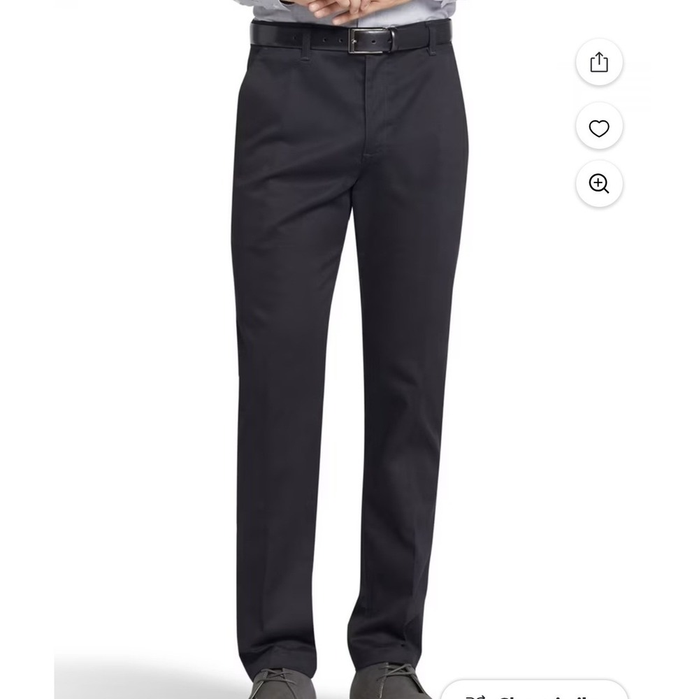 Lee Total Freedom Slim Fit‎ Pants Mens 31x32 Black Stain Wrinkle Resistant New